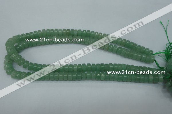 CAJ68 15.5 inches 5*10mm tyre green aventurine beads wholesale