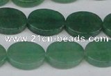 CAJ680 15.5 inches 13*18mm oval green aventurine beads