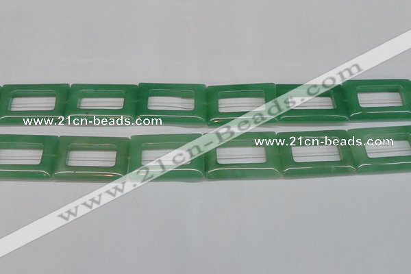 CAJ690 15.5 inches 25*35mm rectangle green aventurine beads