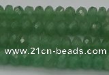 CAJ701 15.5 inches 4*6mm faceted rondelle green aventurine beads