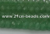 CAJ702 15.5 inches 5*8mm faceted rondelle green aventurine beads