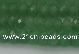 CAJ703 15.5 inches 6*10mm faceted rondelle green aventurine beads