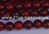 CAJ751 15.5 inches 6mm round apple jasper beads wholesale