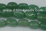 CAJ78 15.5 inches 10*14mm nuggets green aventurine beads wholesale