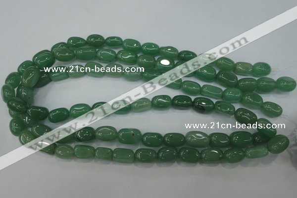 CAJ78 15.5 inches 10*14mm nuggets green aventurine beads wholesale