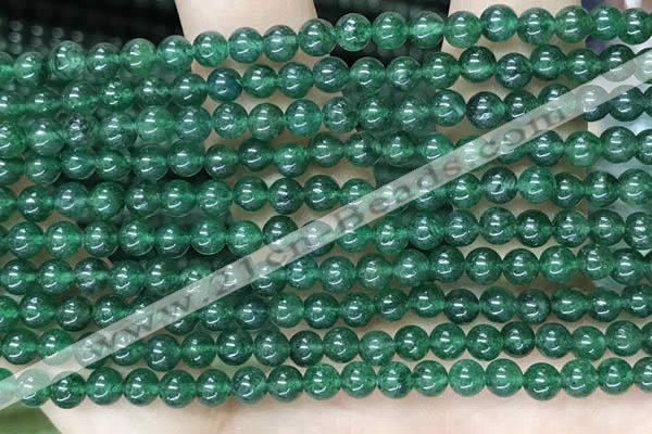 CAJ810 15.5 inches 4mm round green Indian aventurine beads