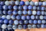 CAJ896 15 inches 10mm faceted round blue aventurine beads wholesale