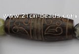 CAL05 14.5 inches 25*60mm carved drum agalmatolite beads