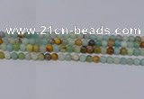 CAM02 6mm round mixed color natural amazonite beads Wholesale