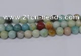 CAM07 round 16mm mixed color natural amazonite beads Wholesale