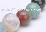 CAM08 15.5 inches round different sizes natural amazonite beads