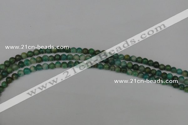 CAM1000 15.5 inches 4mm round natural Russian amazonite beads