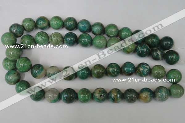 CAM1006 15.5 inches 16mm round natural Russian amazonite beads