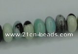 CAM101 15.5 inches 6*12mm rondelle amazonite gemstone beads