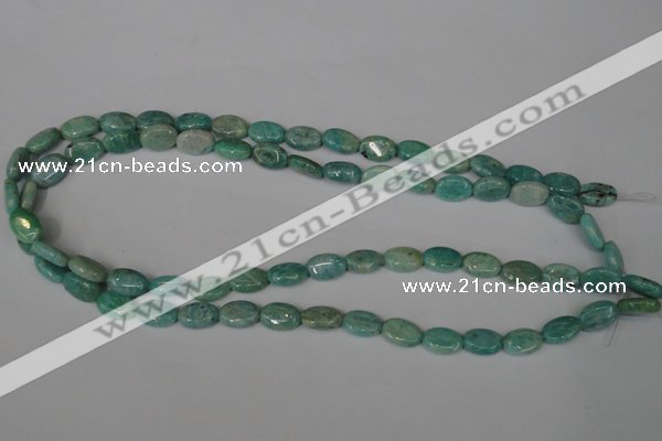 CAM1020 15.5 inches 8*12mm oval natural Russian amazonite beads