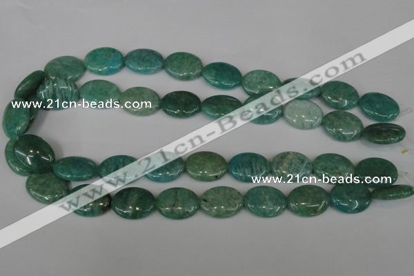 CAM1022 15.5 inches 15*20mm oval natural Russian amazonite beads