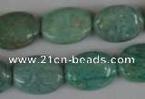 CAM1023 15.5 inches 15*20mm flat drum natural Russian amazonite beads