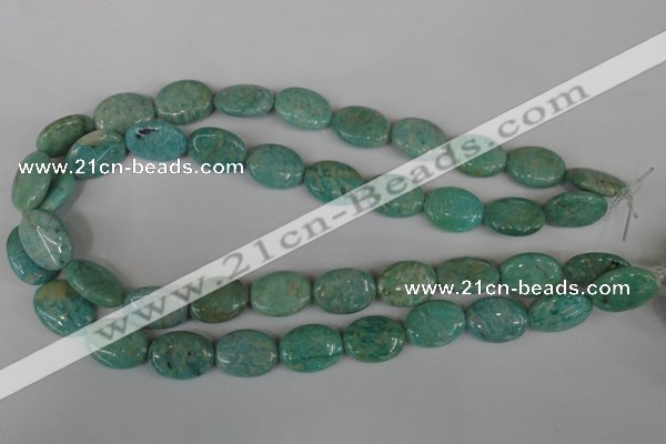 CAM1023 15.5 inches 15*20mm flat drum natural Russian amazonite beads