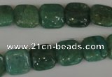 CAM1026 15.5 inches 12*12mm square natural Russian amazonite beads