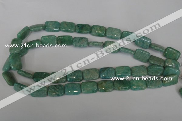 CAM1032 15.5 inches 13*18mm rectangle natural Russian amazonite beads