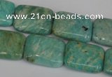 CAM1033 15.5 inches 15*20mm rectangle natural Russian amazonite beads