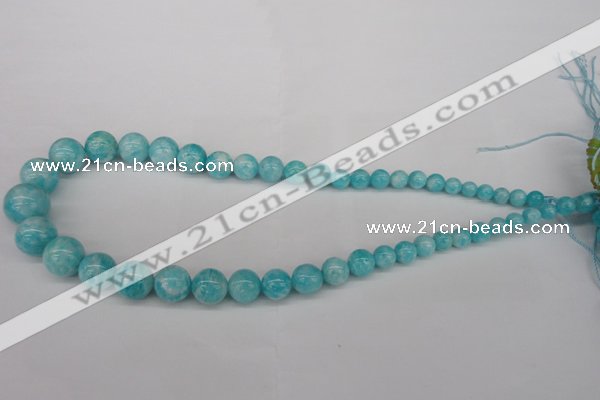 CAM1051 15.5 inches 6mm - 14mm round peru amazonite beads