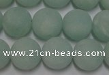 CAM1112 15.5 inches 8mm round matte amazonite beads wholesale