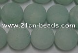 CAM1113 15.5 inches 10mm round matte amazonite beads wholesale