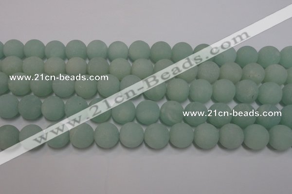 CAM1114 15.5 inches 12mm round matte amazonite beads wholesale