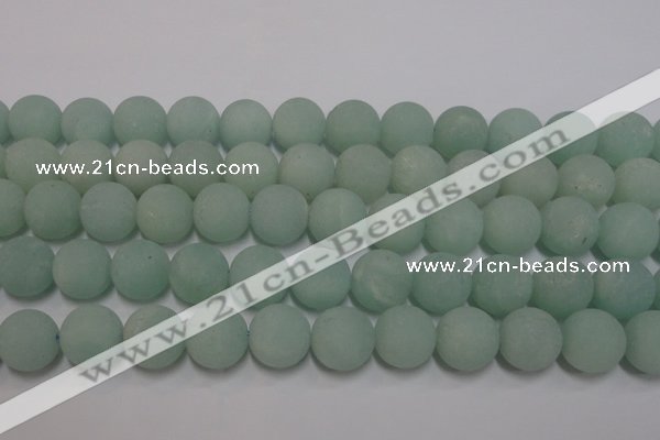 CAM1116 15.5 inches 16mm round matte amazonite beads wholesale