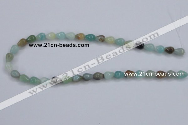 CAM113 15.5 inches 8*10mm teardrop amazonite gemstone beads