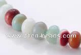 CAM12 5*8mm rondelle natural amazonite gemstone beads Wholesale