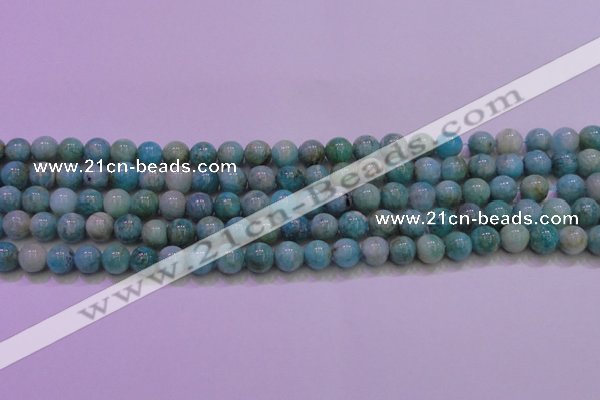 CAM1251 15.5 inches 6mm round natural Russian amazonite beads