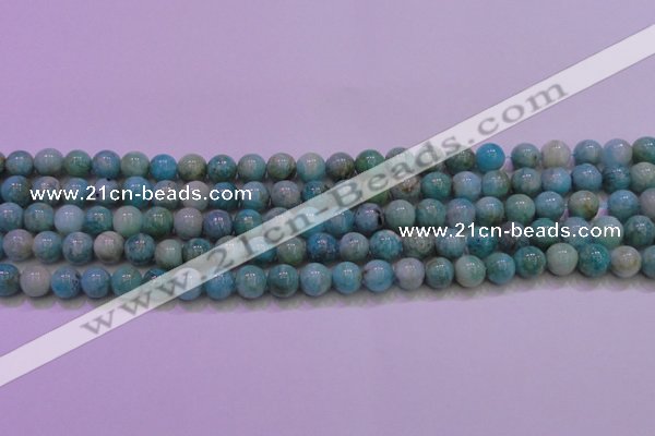 CAM1252 15.5 inches 8mm round natural Russian amazonite beads