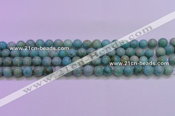 CAM1253 15.5 inches 10mm round natural Russian amazonite beads