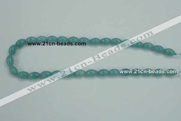 CAM129 15.5 inches 8*12mm rice amazonite gemstone beads wholesale