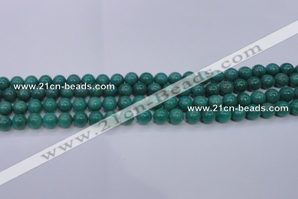 CAM1302 15.5 inches 8mm round natural Russian amazonite beads