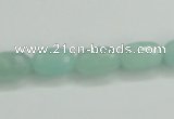 CAM139 15.5 inches 8*12mm faceted drum amazonite gemstone beads