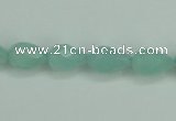 CAM141 15.5 inches 8*12mm faceted teardrop amazonite gemstone beads