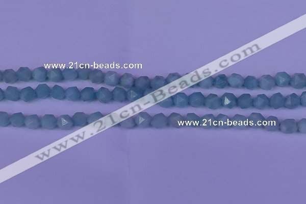 CAM1417 15.5 inches 8mm faceted nuggets Chinese amazonite beads