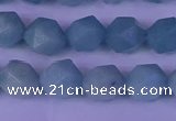 CAM1418 15.5 inches 10mm faceted nuggets Chinese amazonite beads