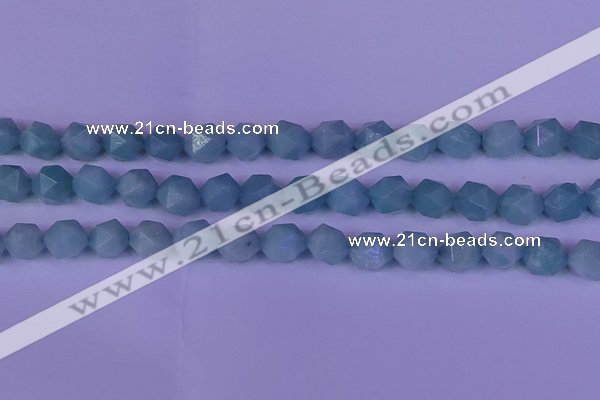 CAM1419 15.5 inches 12mm faceted nuggets Chinese amazonite beads