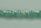 CAM142 15.5 inches 10*14mm faceted teardrop amazonite gemstone beads