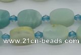 CAM1425 15.5 inches 8*12mm oval Chinese amazonite beads