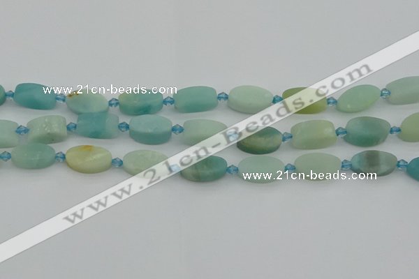 CAM1426 15.5 inches 10*16mm oval Chinese amazonite beads