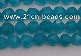 CAM1431 15.5 inches 6mm faceted nuggets dyed amazonite gemstone beads