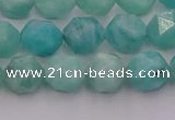 CAM1437 15.5 inches 8mm faceted nuggets amazonite gemstone beads