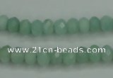 CAM144 15.5 inches 5*8mm faceted rondelle amazonite gemstone beads