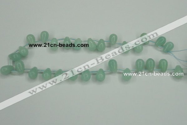 CAM145 10*14mm top-drilled teardrop amazonite gemstone beads