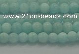 CAM1500 15.5 inches 4mm round natural peru amazonite beads